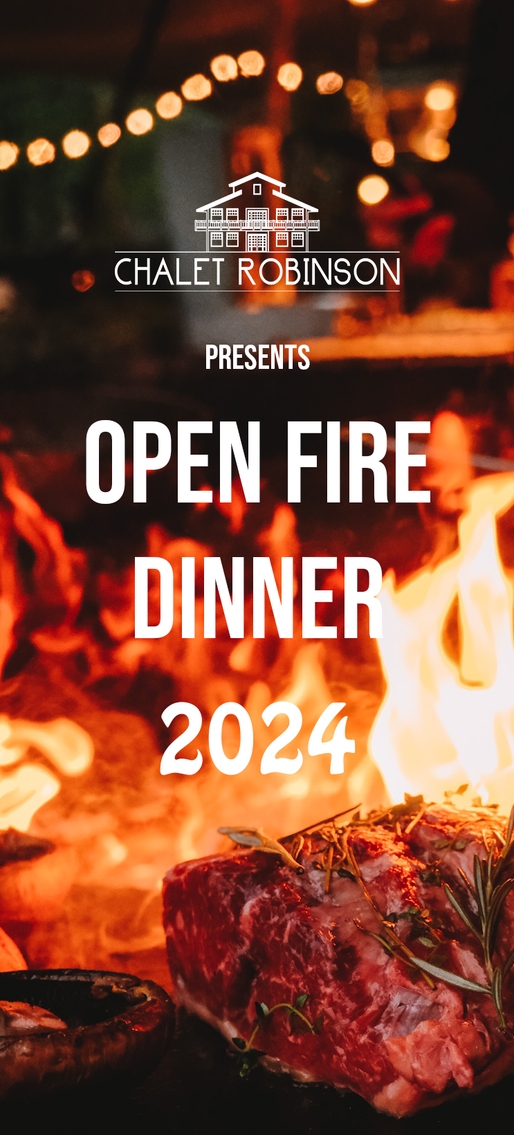 Open Fire Chalet Summer 2024